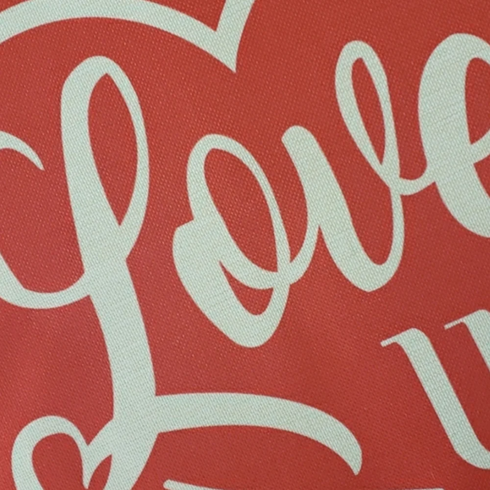 Valentine's Day Pillow Cover I LOVE US Red White 18x18